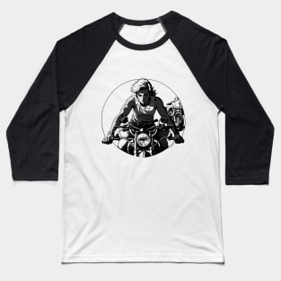 handsome rides the motorcycle Baseball T-Shirt